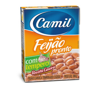 Camil Feijao Carioca Pronto com Tempero 380g
