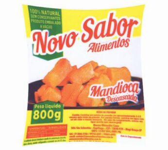 Novo Sabor Mandioca Amarela Congelada 600g